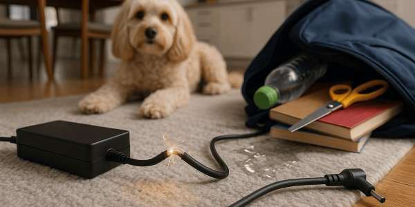 Damaged Laptop Chargers: Fire and Safety Risks for Homes and Schools